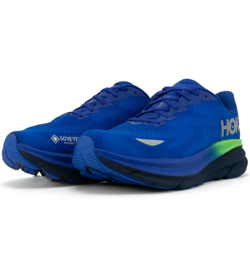 Hoka One One Men's Clifton 9 GTX Running Shoes Dazzling Blue/Evening Sky-5